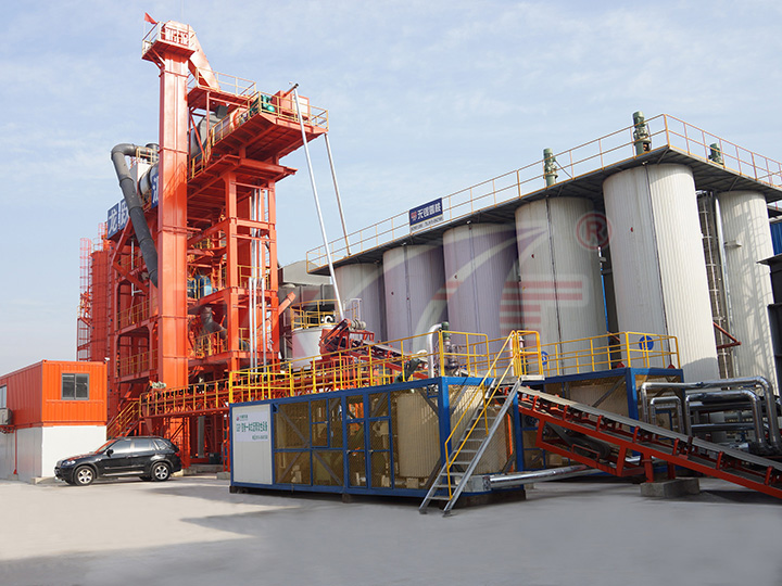 Suzhou Long Yue 10 tons of mobile integrated modified asphalt equipment